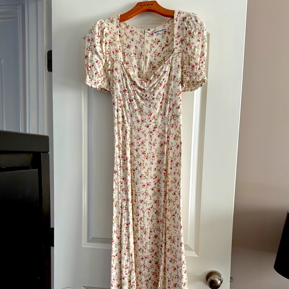 Floral Puff Sleeve Dress Size 4